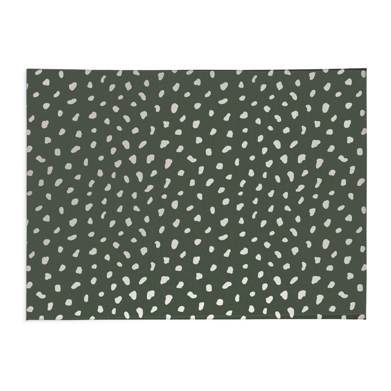Paint Drop Non-Slip Outdoor Rug, Rectangle 4' x 6'