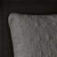 Couvre-lit et taies décoratives réversibles gris foncé - Motif élégant en coton prélavé pour une expérience de sommeil apaisante Surmatelas profond surdimensionné Lavable à la machine
