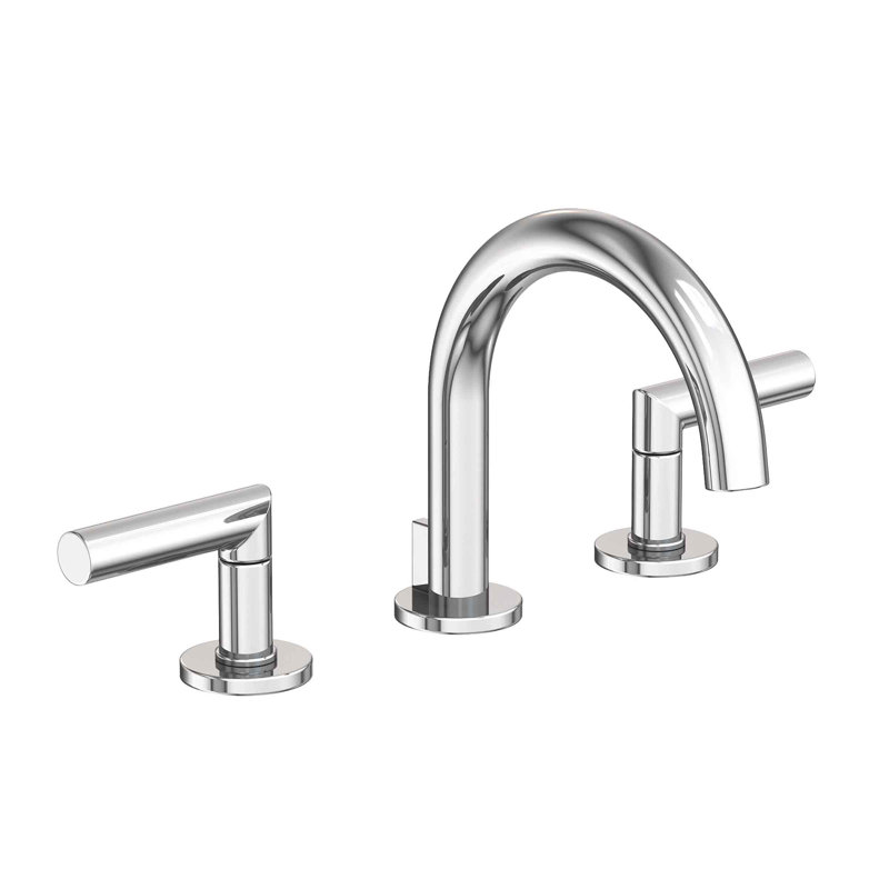 Pavani Widespread Bathroom Faucet with Drain Assembly, Polished Chrome