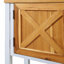 Console Tevrat Vintage | 4 tiroirs et tablette ouverte | Bois de pin massif et panneau de fibres à densité moyenne | Style classique avec rangement spacieux | Table de salon / canapé d'entrée-581288200-567610192