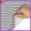 Grey Wavy Stripes Bath Mat-393942830