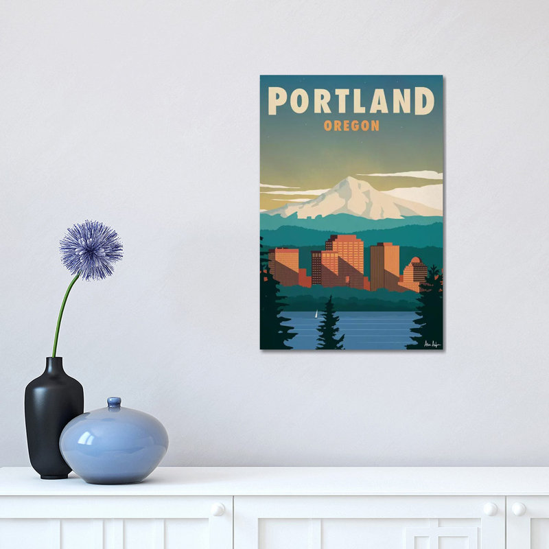 Portland - impression sur toile tendue, H 18 po x l 12 po x 1,5 po