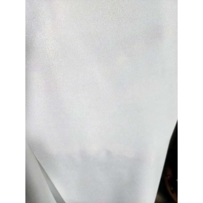 Rideaux semi-transparents avec œillets White Crown - Habillage de fenêtre pour chambre à coucher / salon