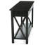 Kitchener 47"W Solid Wood Contemporary Sofa Table with 2 Drawers, Bottom Shelf and X-Design Side Panels-1096573762