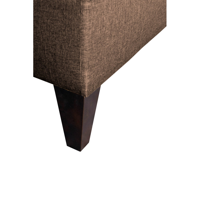 Juliana Polyester Blend Upholstered Storage Bench, Brown
