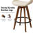Omar Swivel Upholstered Modern Stool-1102983948-1093786445