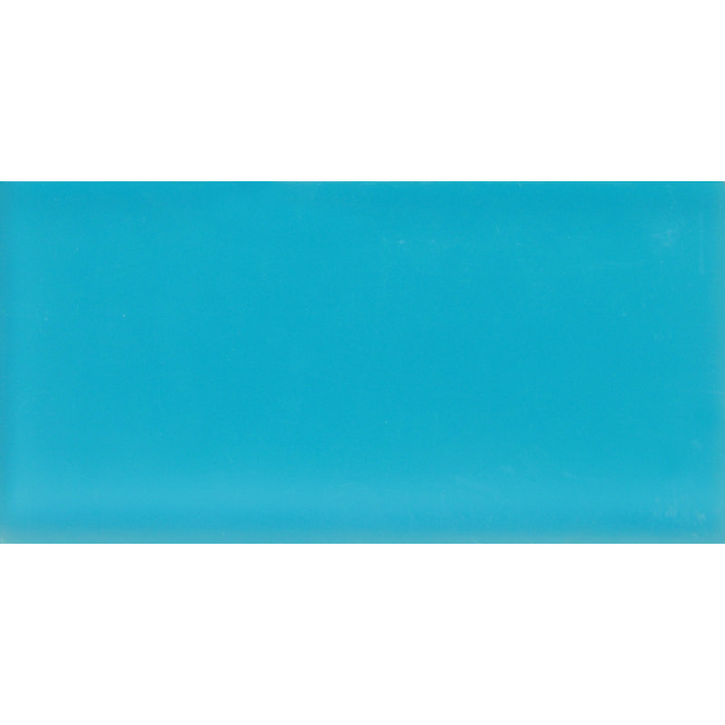3"X 6" Matte Finished Glass Subway Tile, Laguna Blue