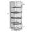 4-Tier Stackable Closet Organizer Shelf Foldable Metal Storage Bins