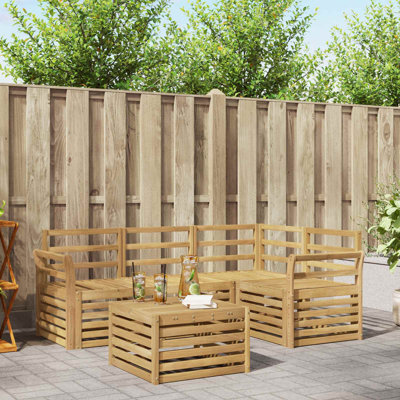  Outdoor Sofa Set 5 pcs Polyester