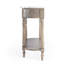Danielle Marble 40" one- drawer Console Table-1037264149