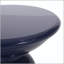Ensemble de 2 tables d'appoint d'extérieur en fer Serenita avec piédestal évasé - bleu marine-129518262