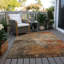 Cicel Machine Washable Indoor/Outdoor Khaki Area Rug ACN1216-100476289