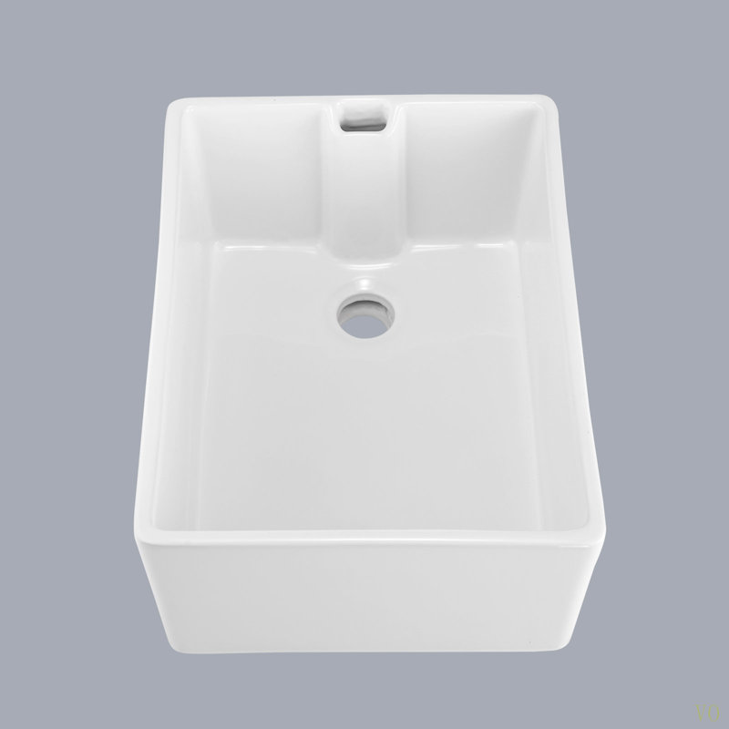 23.6" L X 18" W  Ceramic Single Bowl Kitchen Sink