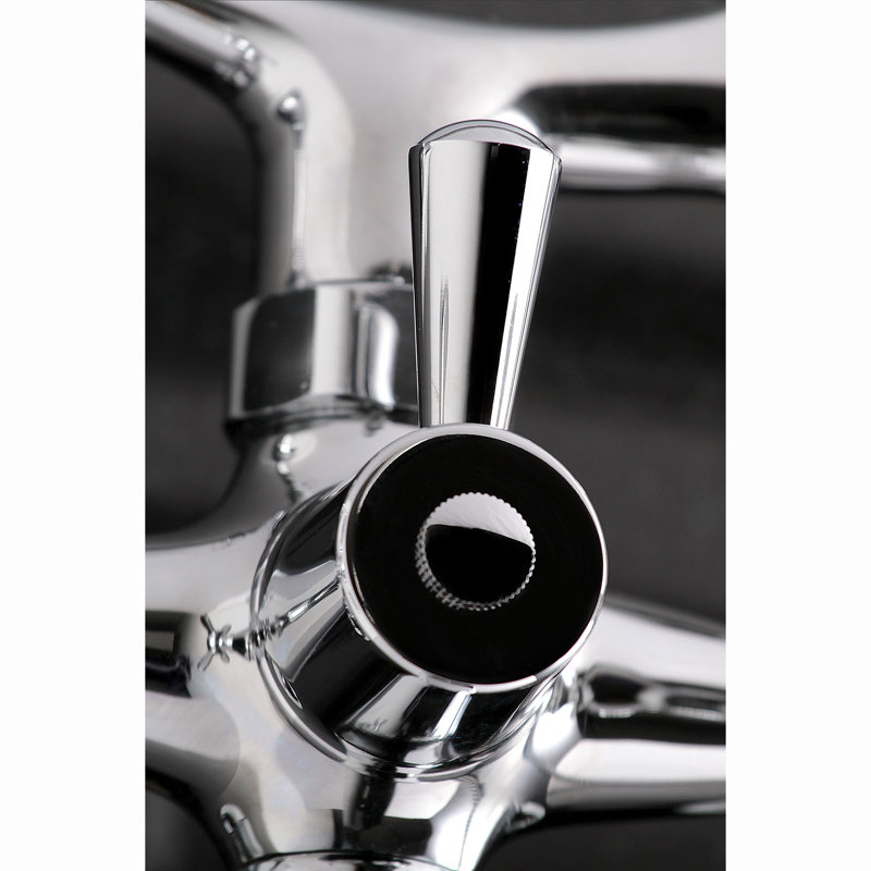 Victorian Elegance Polished Chrome Clawfoot Tub Faucet with Handshower