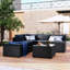 Ensemble de patio 6 pièces avec coussins-491878133