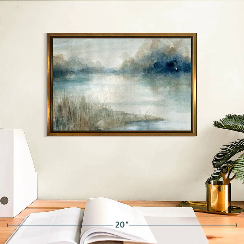 Still Still Waters, Cadre flottant doré, 13 po x 9 po