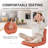 16.14" Modern Pu Leather Bar Stools Set Of 2, Adjustable Swivel Bar Chairs With Footrest And Chrome Base, Soft Padded Seat & Back, Height Adjustable Counter Stools For Kitchen Island, Bar, Cafe-116484804