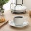  Ensemble de 4 tasses à café avec 4 soucoupes empilables, support en métal, tasses à café pour latte, café, moka et thé-1900301007
