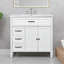 Meuble-lavabo 36 po avec plateau en céramique et panneau en bois aggloméré-107245787-107245788