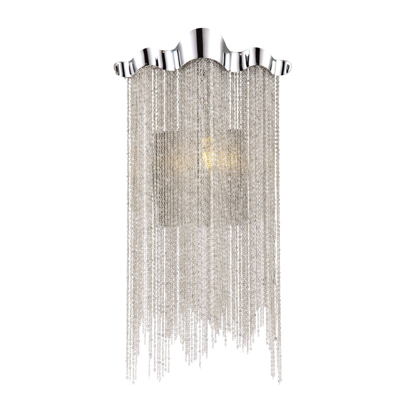 Plafonnier encastré 1 lumière en chrome Kensett