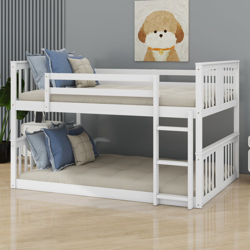 Kaeliana Kids Bunk Bed, White, Full Over Full