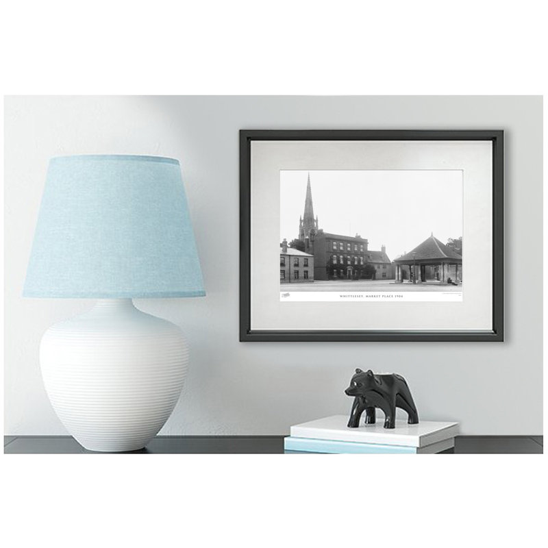 Whittlesey, Market Place 1904 by Francis Frith - Single Picture Frame Print, 28cm H x 36cm W x 2.3cm D