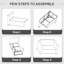 130cm Wide Rectangle Wicker Loveseat with Cushions-39891240