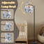  Lampe arc sur pied à motif floral sans couture Denim