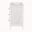 Ensemble de meuble-lavabo simple 30 po avec 3 tiroirs, ensemble de meuble-lavabo autoportant avec cadre en bois massif 30 po-119233147