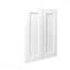 Armoire murale 33 po en bois massif blanc avec portes à fermeture douce pour la cuisine, la salle de bain et le garage