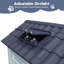 Niche pour chien d'extérieur avec bouches d'aération et plancher surélevé pour chiot-2013745840-2013745846