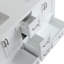 Powell 72 po L x 22 po P 4 portes et 4 tiroirs Meuble-lavabo autoportant avec évier double et Comptoir en Quartz blanc