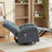 Reclino Oversized Rocker Recliner Chair with Vibration Massage and Lumbar Heating-118215925