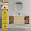 Meuble-lavabo mural avec tablettes de rangement-1943321371