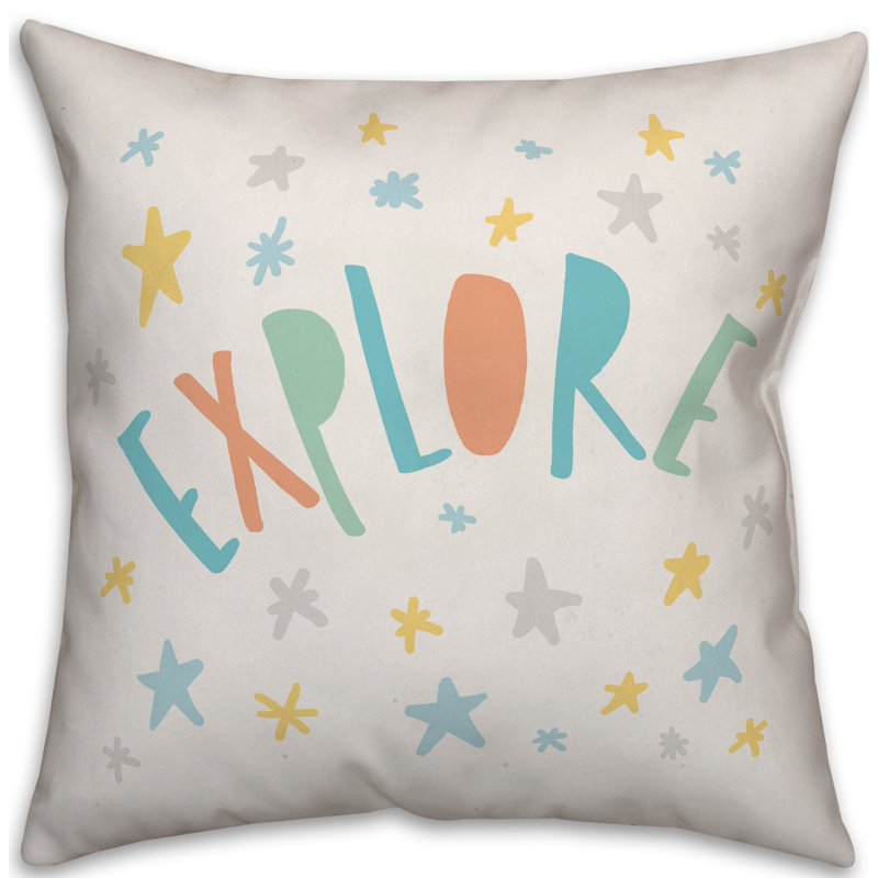 Textual Throw Pillow
