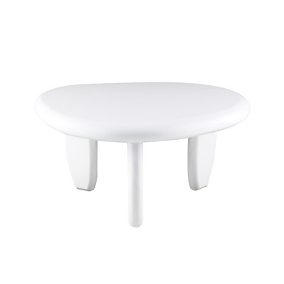 White High Gloss End Table