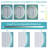 Round Aluminum Framed Backlit LED Bathroom Vanity Mirror, Dimmable, Anti-Fog, 3 Color Temperatures