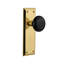 New York Plate with Black Porcelain Door Knob-634979878
