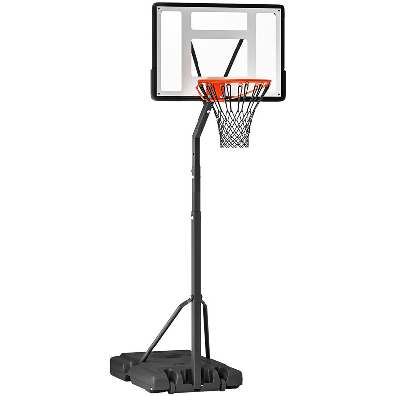 Height Adjustable 138.5" Outdoor Basketball Hoop
