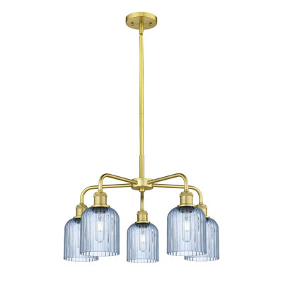Ballston - Trig - 5 Light 23" Stem Hung Chandelier
