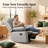 34”W Upholstered Swivel Reclining Rocking Chair-702031714