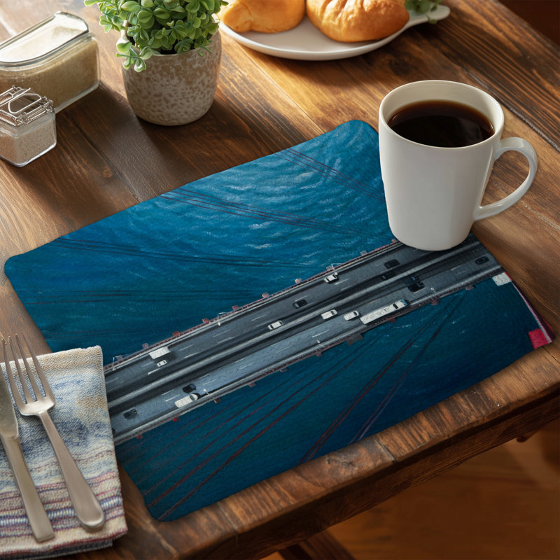 Braided Polyester Placemats Set of 4 - Golden Gate Design