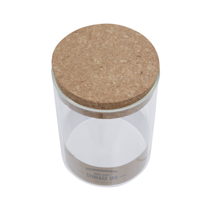 Glass Jar, 15cm H x 10cm W x 10cm D