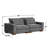 Kitson 89'' Recessed Arms Modular Sofa-662625239