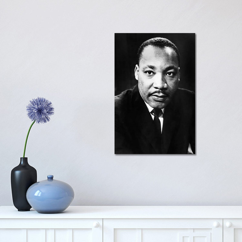 Martin Luther King, Jr - reproduction de photo sur toile tendue, H 18 po x l 12 po x 1,5 po