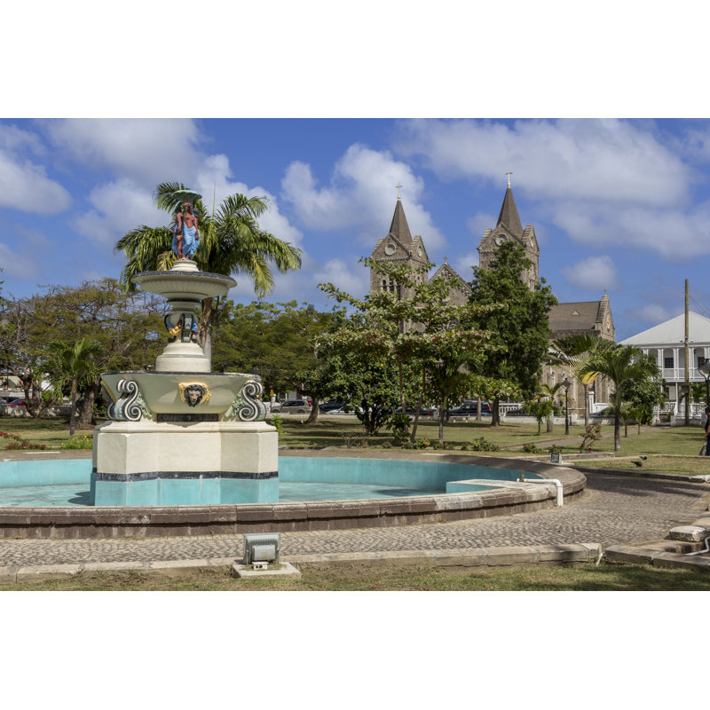 Independence Square at St. Kitts 1 Piece Wrapped Canvas Wall Art, 61cm H x 91cm W x 3.8cm D