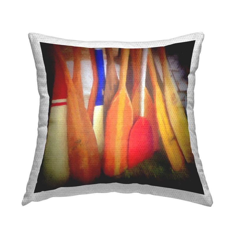 Coussin décoratif d'extérieur Boat Oars par GraffiTee Studios