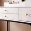 Bureau de coiffeuse avec miroir lumineux et prise de courant