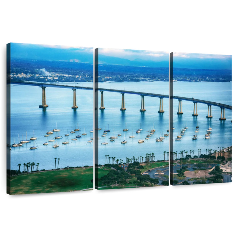 Lilon San Diego's Coronado Bridge, H 14 po x l 23 po