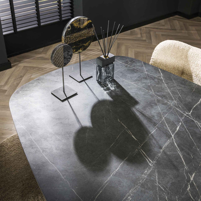 Schwerin Oval 180cm L Dining Table, 77cm H x 215cm L x 105cm W
